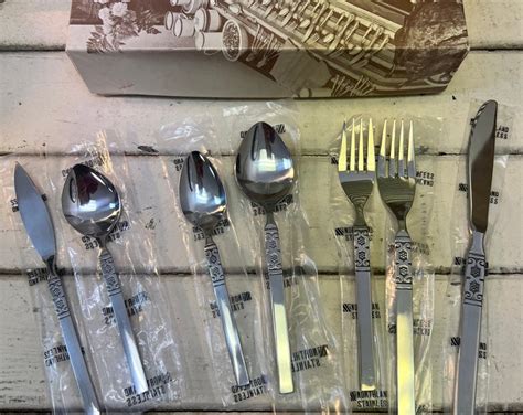 Vintage New Old Stock Box of Northland Stainless 50 Piece